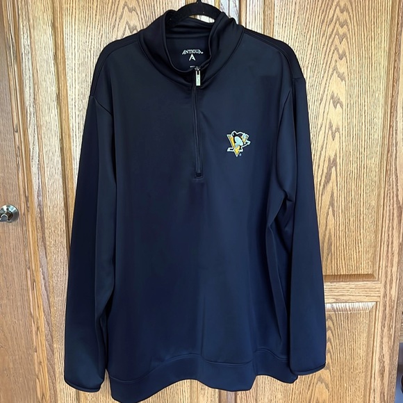 Antigua black Pittsburgh Penguins Hickey logo.  Size XXL - Picture 1 of 6